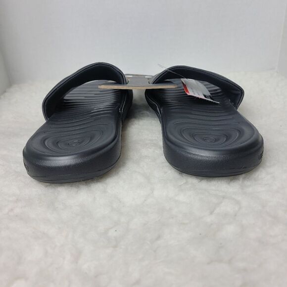 Under Armour Ansa Mens Size 7 Sandals Black White Fixed Strap Slide
